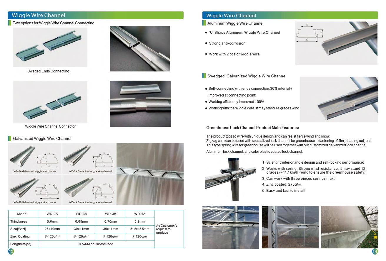 Steel Pipe Process for Greenhouse Catalogue